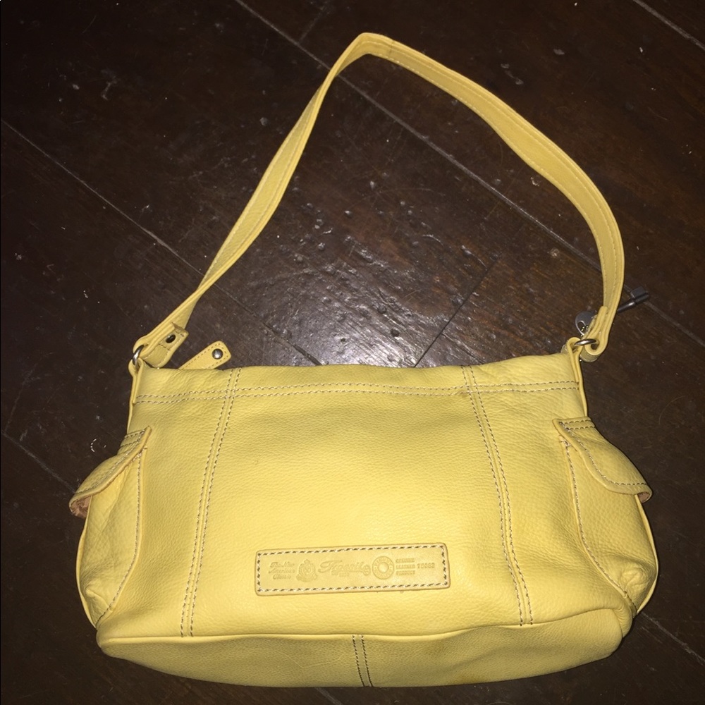 Fossil satchel yellow brand new